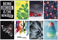 Zeszyt A5 96k. kratka twarda oprawa Unipap