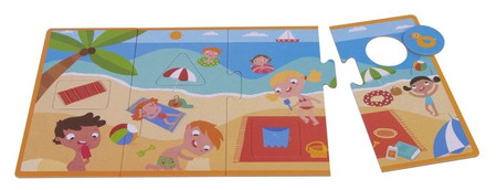 Puzzle 4 układanki Apli Kids - Cztery pory roku 3+