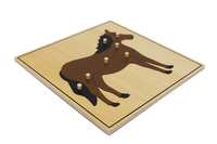 Moyo Montessori | Puzzle ze zwierzętami - koń BIO0181_JS-B011