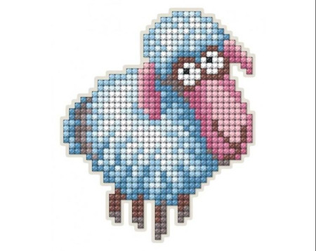 Diamentowa Mozaika z magnesem Owieczka