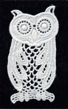 Naprasowanka koronkowa Sowa