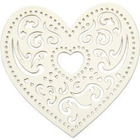 Serca ażurowe z papieru 18 szt.