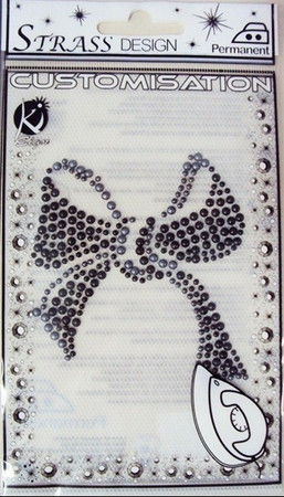 Naprasowanka mała Ćwiekowa Kokarda Czerń