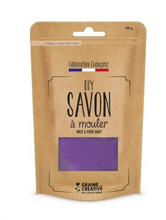 Baza mydlana glicerynowa Transparentna Fioletowa