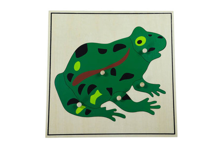 Moyo Montessori | Puzzle ze zwierzętami - żaba BIO0182_JS-B009