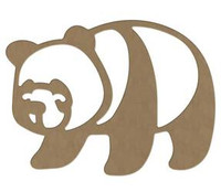 Dekoracja z MDF Panda 29 cm