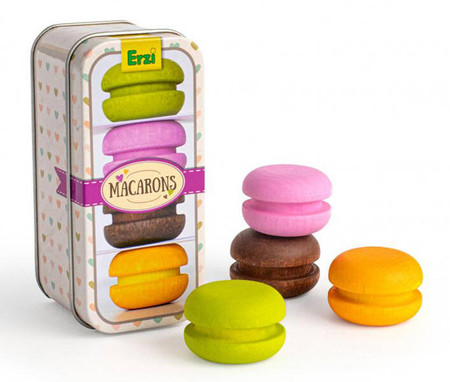 Drewniane makaroniki w puszce Erzi