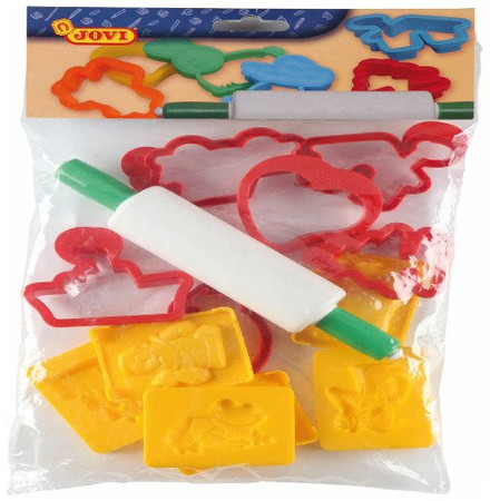Zestaw foremek + wałek do ciastoliny 12szt JOVI