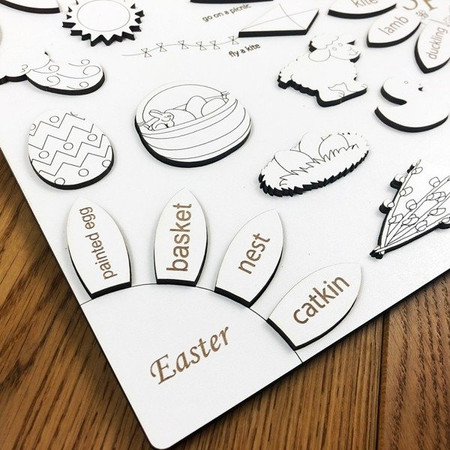 Układanka edukacyjna do nauki angielskiego - Spring