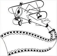 Stempel Samolot z Banerem