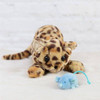 Maskotka pluszowy kotek Leopard Loki z myszką 160140-Manhattan Toy, przytulanki