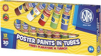 Farby plakatowe w tubach 12 kolorów 30ml Astra