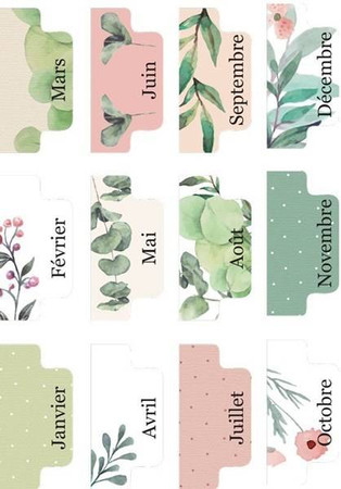 Planer na biurko, Motywy Botaniczne