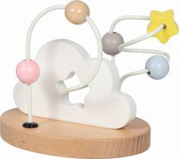 Drewniany labirynt dla dzieci pętla motoryczna Chmurka Goki 59970 zabawki rozwojowe