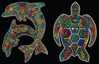 Notatnik Welwetowy A5 Morskie Zwierzęta