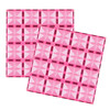 COBLO, magnetyczne klocki konstrukcyjne 2 płyty 30 x 30 cm różowe