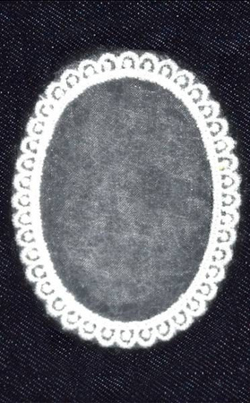 Naprasowanka koronkowa Owal