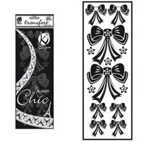 Naprasowanka welwetowa Czarna Kokardy 2