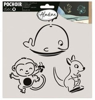 Szablon 20x20 cm Zwierzątka