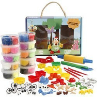 Duży zestaw Silk Clay i Foam Clay Ludziki