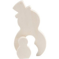 Bałwanek 2w1 H: 11,5 i 4,5 cm sklejka
