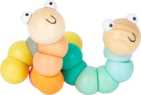 Zabawka dla maluszka Dżdżownica elastyczna Różowa