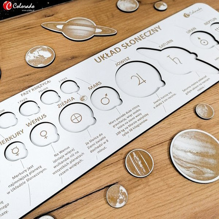 Układanka drewniana Układ Słoneczny