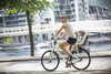 Hamax - Fotelik rowerowy Caress montowany na ramie - White/black