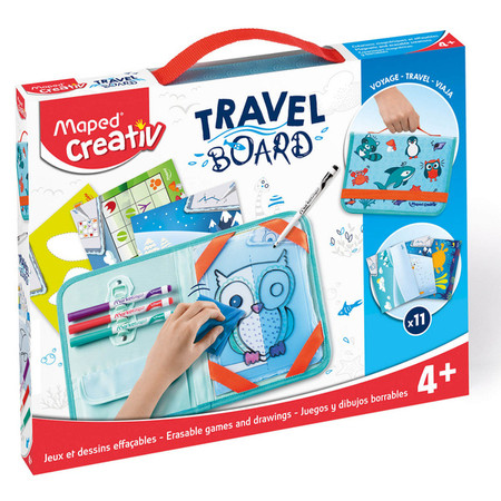 Maped Creativ Tablica Zmywalna, Przezroczysta Zestaw Podróżny