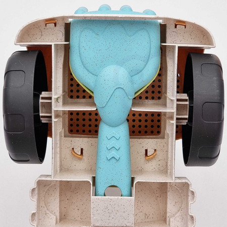 WOOPIE GREEN Zestaw do Piasku Ciężarówka Wiaderko 7 el. BIODEGRADOWALNY ORGANICZNY MATERIAŁ