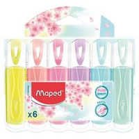 Zakreślacze Fluo Peps Pastel Mix Kolor. 6 szt Etui