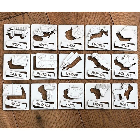 Układanka wyrazowa do nauki czytania Cz.4