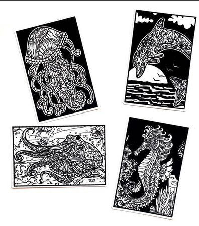 Welwetowy zestaw podróżny Akwarium