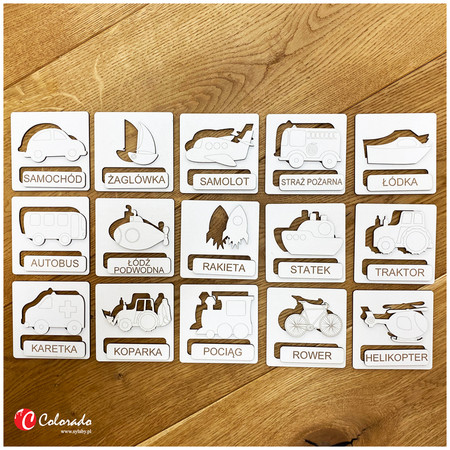 Układanka Tematyczna– Środki Transportu