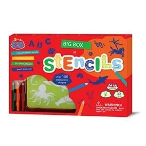 Szablony do odrysowywania mix kształtów - duży zestaw