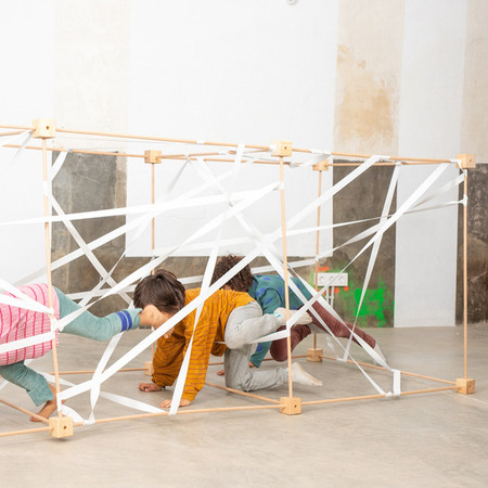 Drewniane patyczki konstrukcyjne Trigonos Cubic - 20 el.