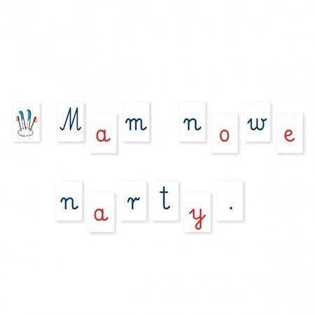 Zestaw do nauki liter pisanych