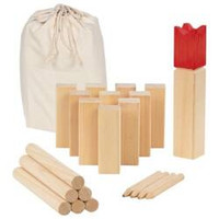 Drewniany Kubb w bawełnianej torbie 56324 Goki