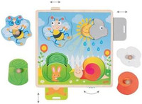 Drewniana układanka interaktywna W ogrodzie Goki 57340