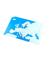 Europa - mapa kontrolna bez podpisów
