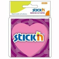 Notes Samop. 76x76mm Różowe Serce 50Kart.