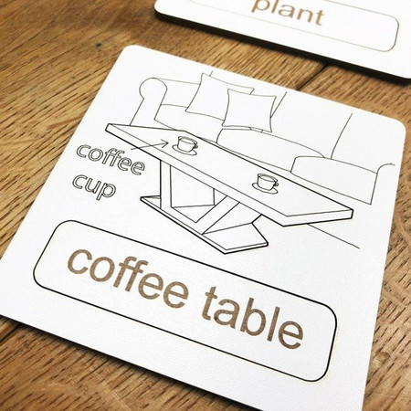 Układanka tematyczna do nauki angielskiego - Living Room