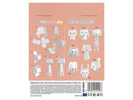 Kolorowanka 3D Cube head - Żyrafa 3l+ MONUMI