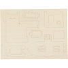 Puzzle 3D drewniane dom wariant 4