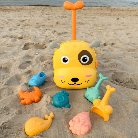 WOOPIE Zestaw do Piasku 3w1 Walizka Piesek + Zabawka Wodna