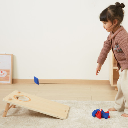 Gra Zręcznościowa 2w1 Kółko i Krzyżyk + Cornhole - Rzut Do celu