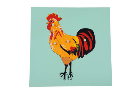 Moyo Montessori | Puzzle ze zwierzętami - Kogut BIO0163_B026