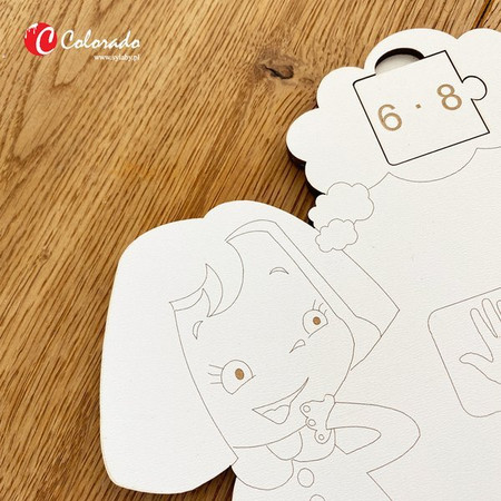 Mnożenie na palcach powyżej 5 - dziewczynka