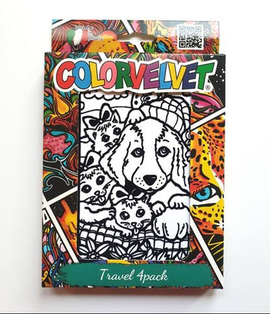 Welwetowy zestaw podróżny Wzory dla Dzieci