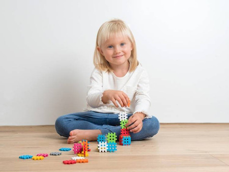 Klocki konstrukcyjne Wafle Mini - Zestaw 500 elementów